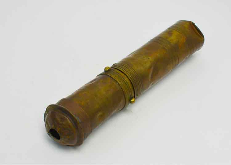 Late 19th c. Brass Coffee/Spice Grinder w/Tamp