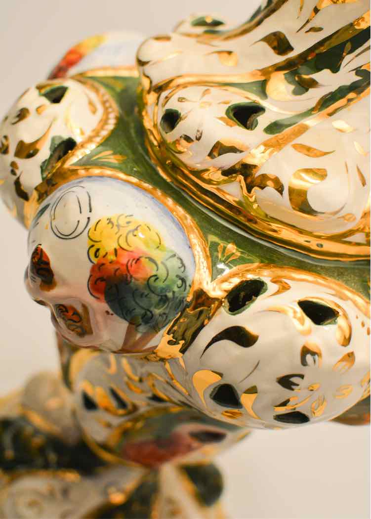 Antique Capo Di Monte Lamp