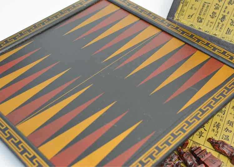 Vtg. Chinese Multi-Board Game Combo Chest