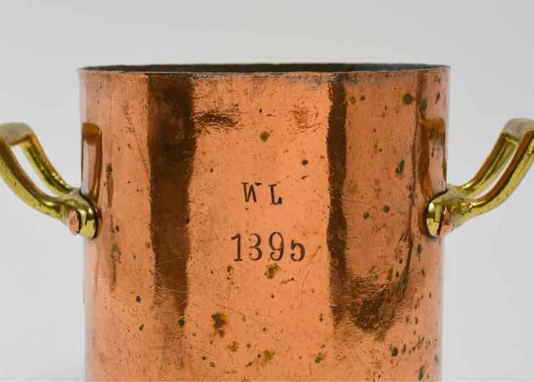 Antique French Copper Pot "WL 1395"