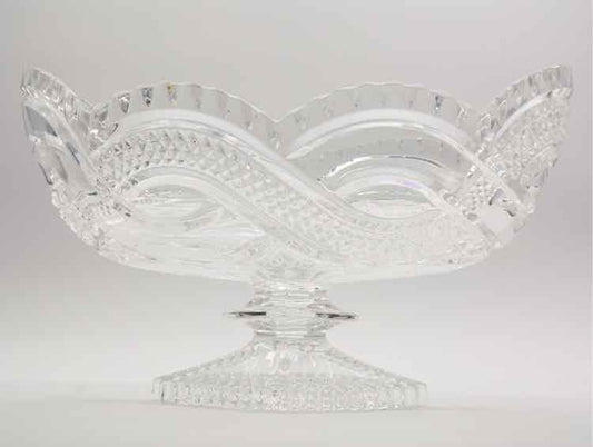 Crystal Bohemia Footed Bowl