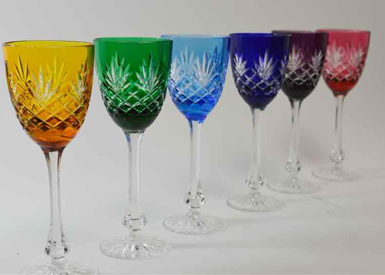 Faberge Crystal Odessa Wine Glasses