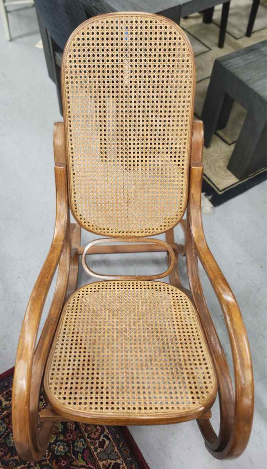 MCM Oak & Caine Bentwood Rocking Chair