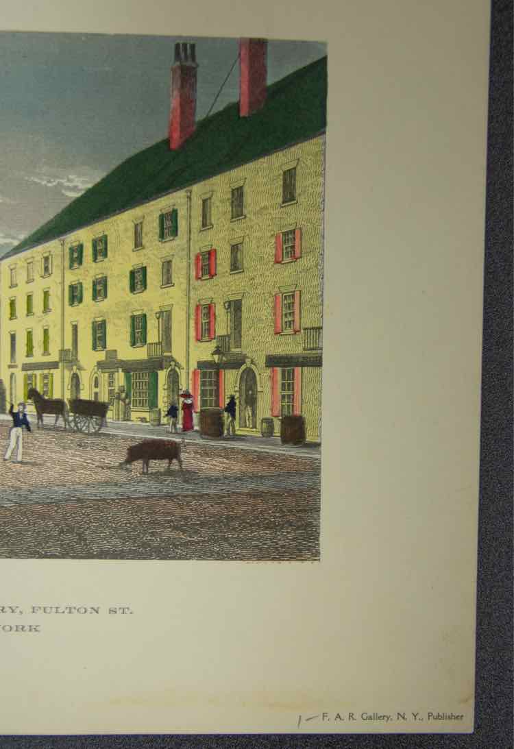 1800s New York Print