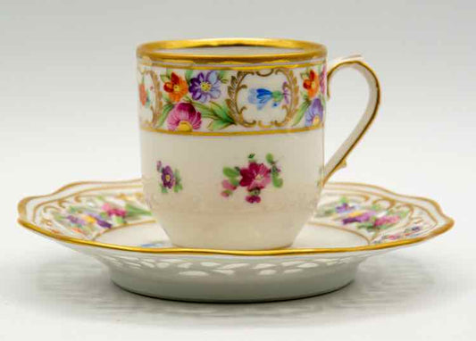 Schmann Chateau Flowers Demi Cup Saucer