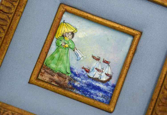 Miniature Enamel Collectible Picture