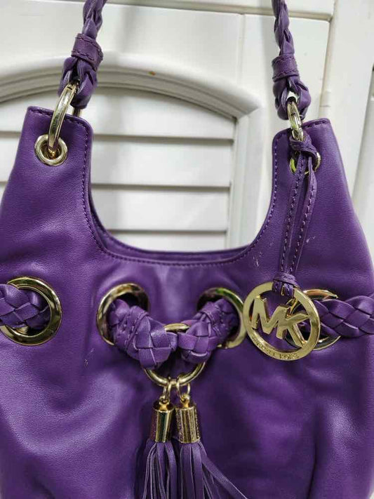 M. Kors Braided Grommet Shoulder Bag