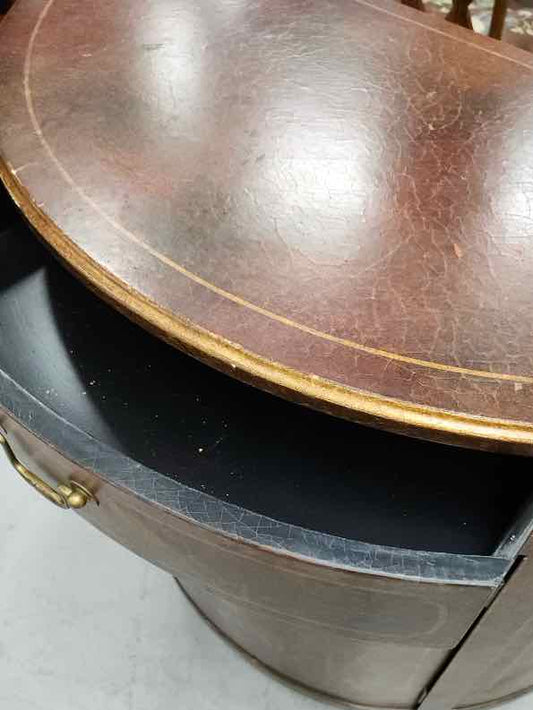 Asian Style Demilune Entry Table