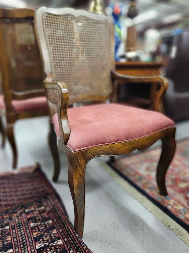 Pair of Cane Baker Chairs