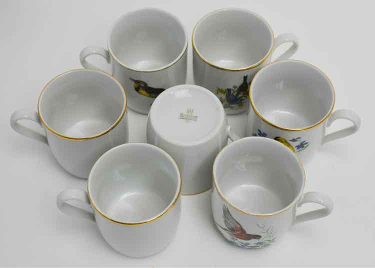 Bareuther Waldsassen Bird Tea Cups