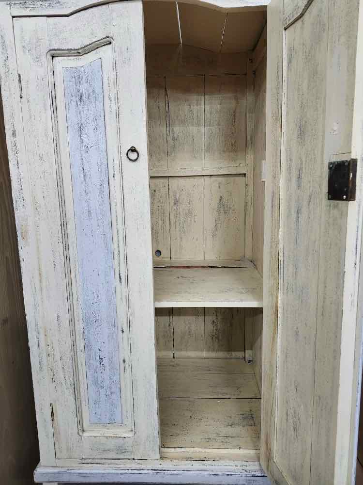 White & Grey French Cabinet