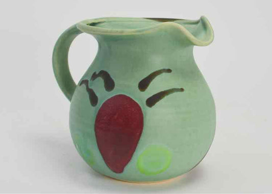 Lasser Ceramics Green & Black Pitcher