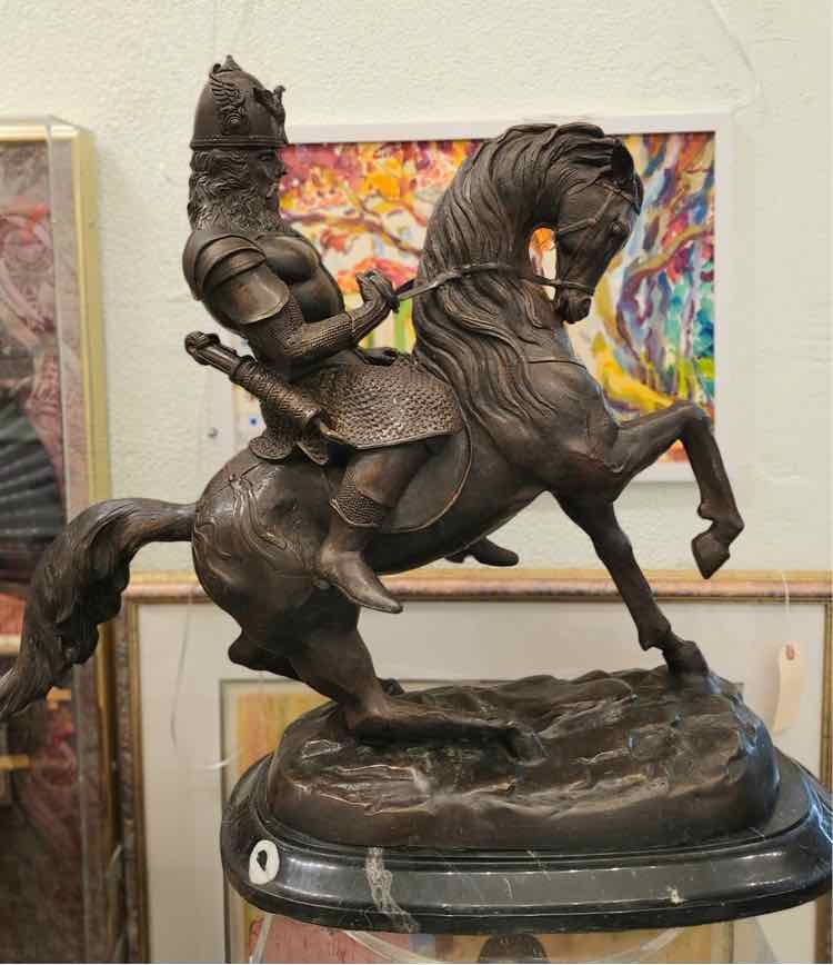 Art Antione Louise Barye, Tartan Warrior Sculpture