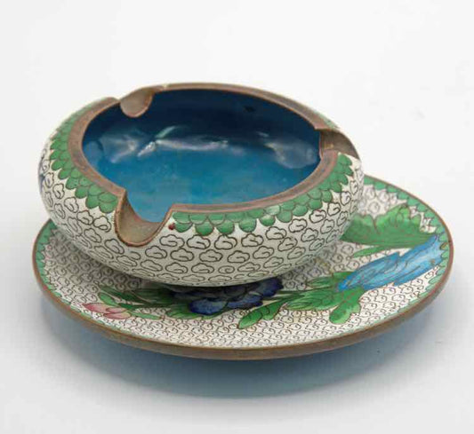 Cloisonne Ashtray w/ Bowl