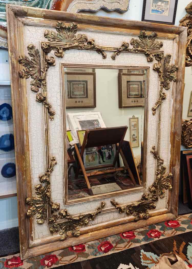 John Richards Cream/Gold Gilt Mirror