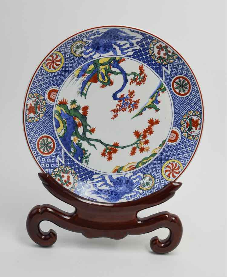 Imari Style Porcelain Charger Plate