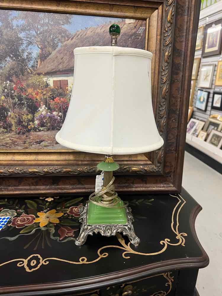 Vintage Green Lamp