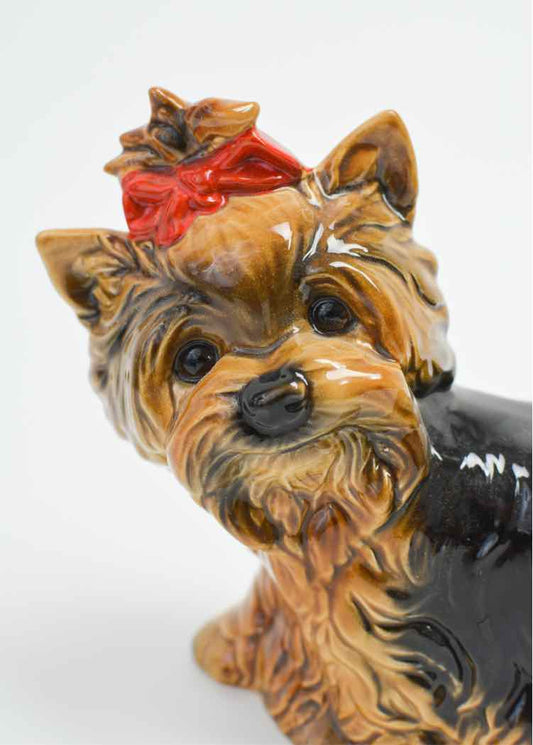 Vtg. Goebel Porcelain Yorkshire Terrier Figurine