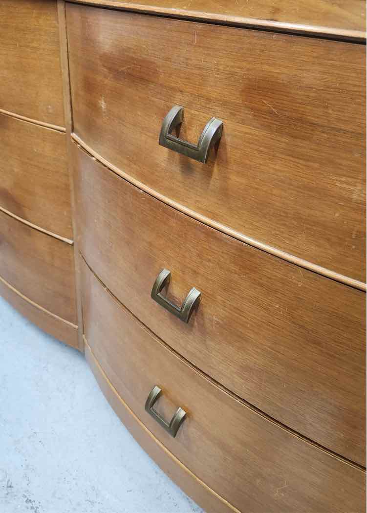 Art Deco Mahogany Six Drawer Dresser
