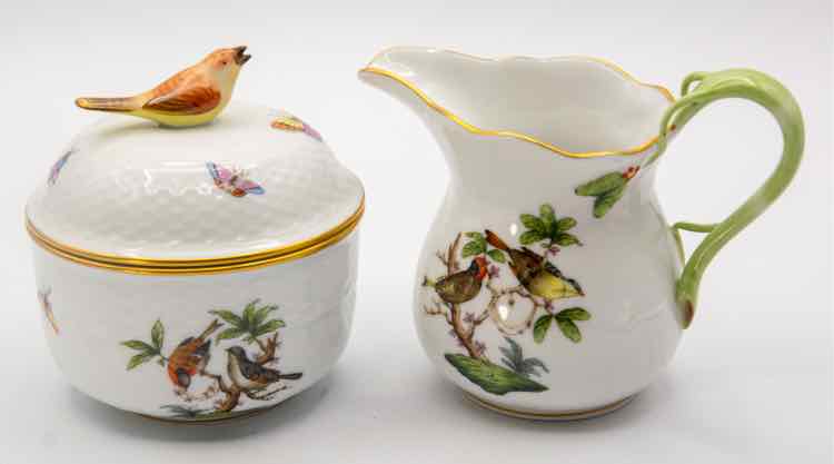 Herend Cream and Sugar