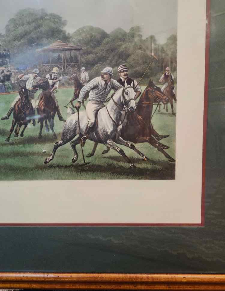 “Polo" Litho of Engraving by J.C Dolman 41”x31”