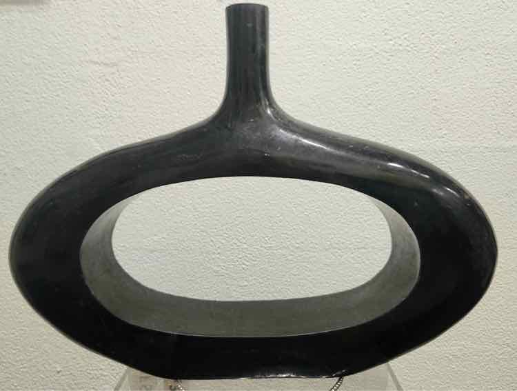 Black Art Deco Vase by Marquis Collection Beverly Hills