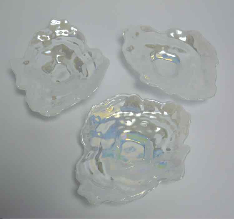 Pearlescent Oyster Shell Plates
