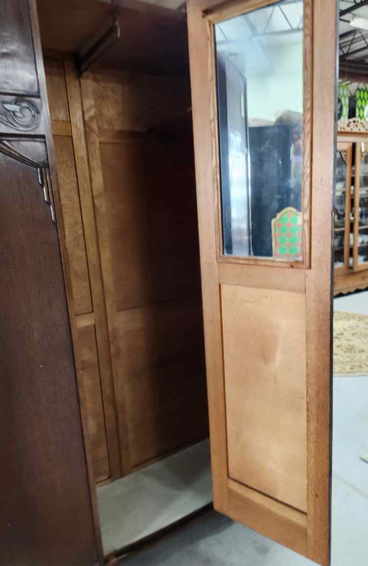 Antique Art Deco Chifforobe Armoire