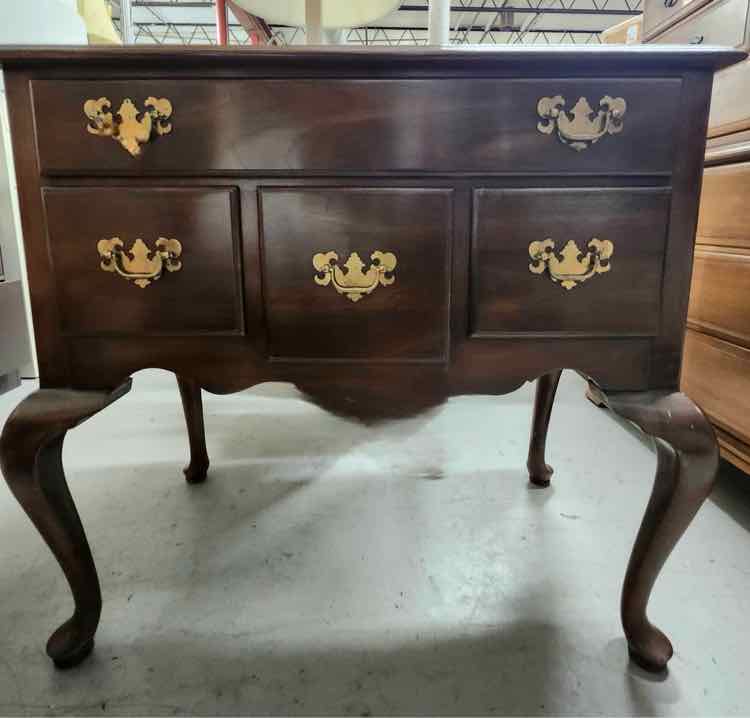 4 Drawer Spoon Leg Cabinet