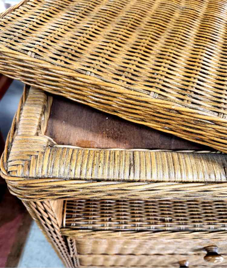 Wicker 3 Drawer T.V Cabinet