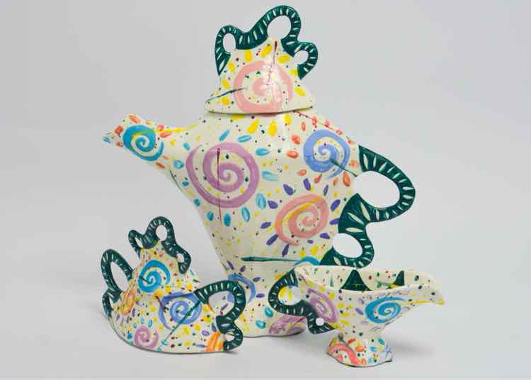 Whimsical Ceramic Tea Set by Marissa Motto