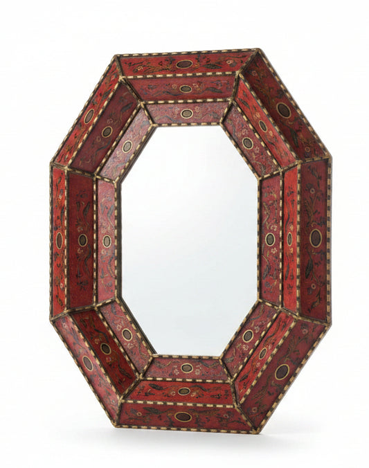 Lg. Octagonal Peruvian Convex Mirror