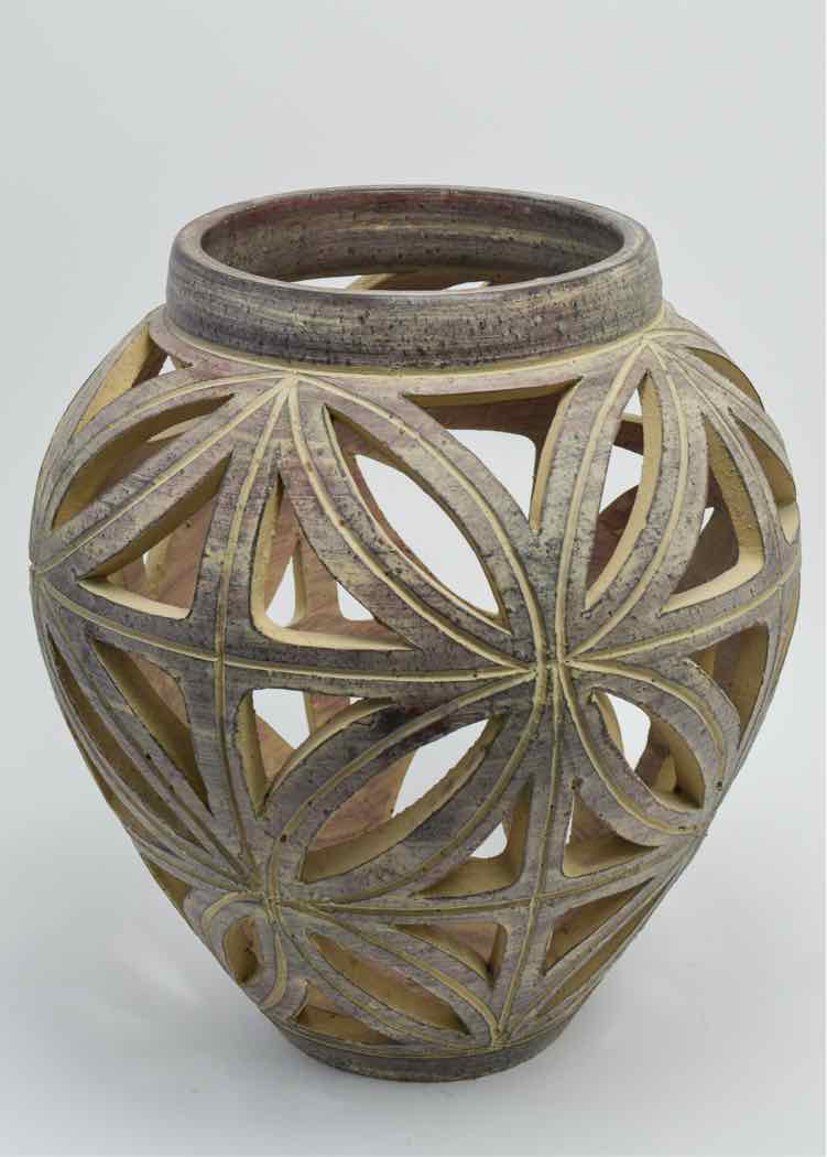 Terracotta Open-Work Planter Pot