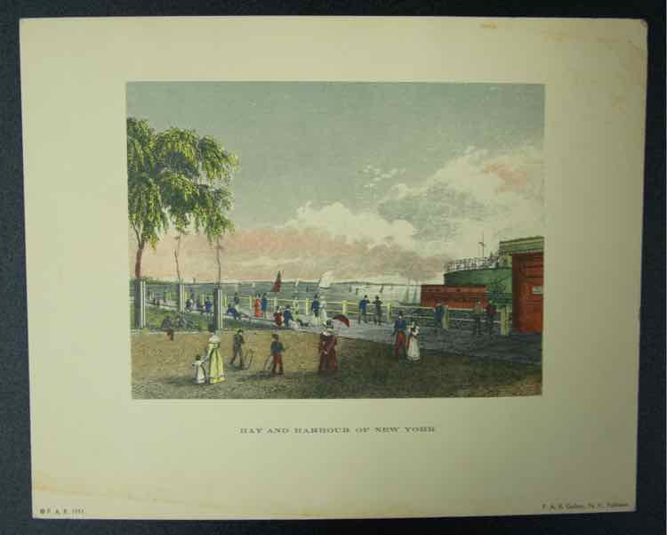 1800s New York Print