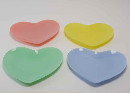 Ceramic Glazed Heart-shaped Plates