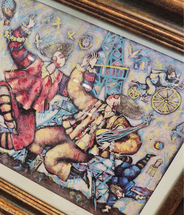 Art "Eiffel Song" Signed Print by Michael Kachan
