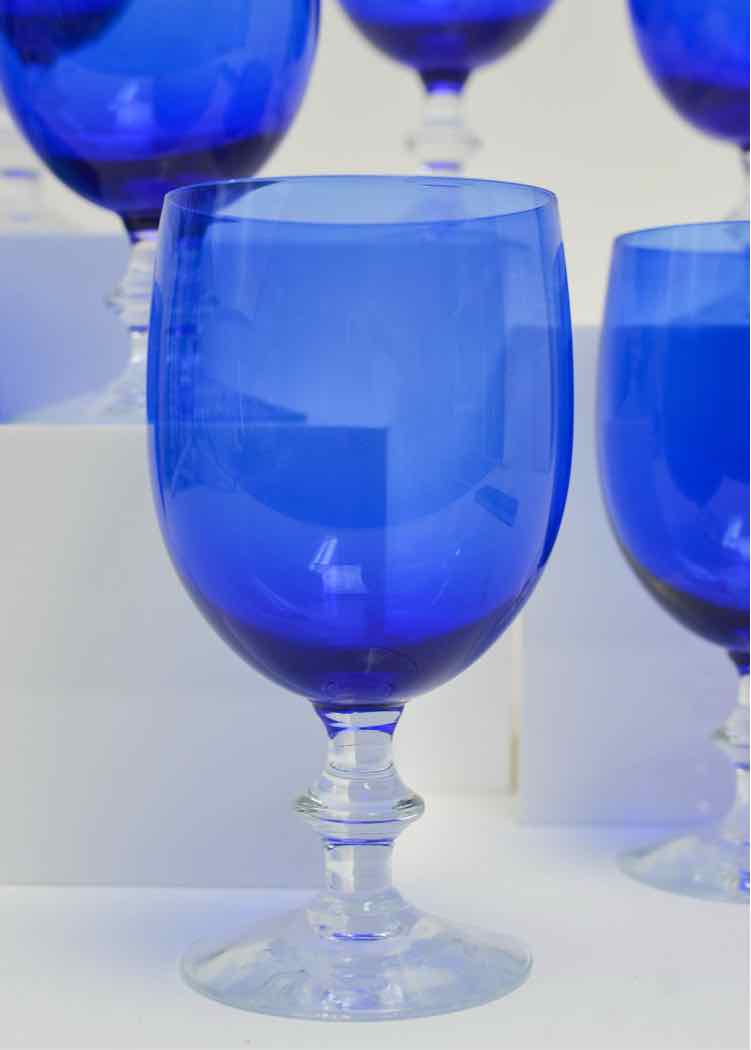 Hiroca Cobalt Glassware