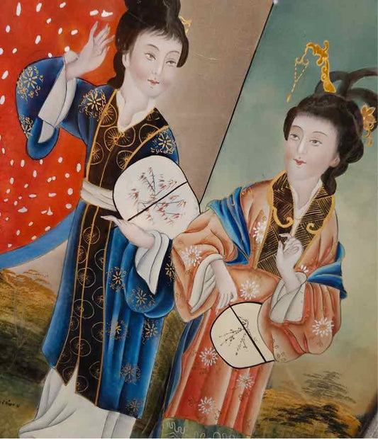 Art Reverse Glass Painting