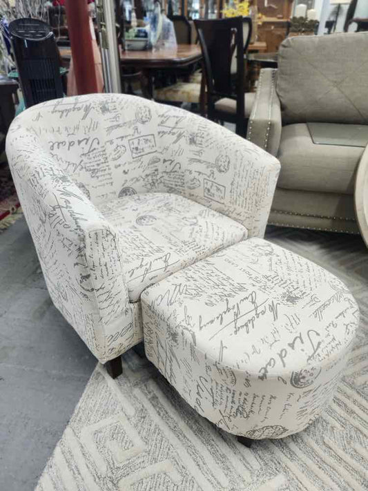 Pair of Script Arm Chairs