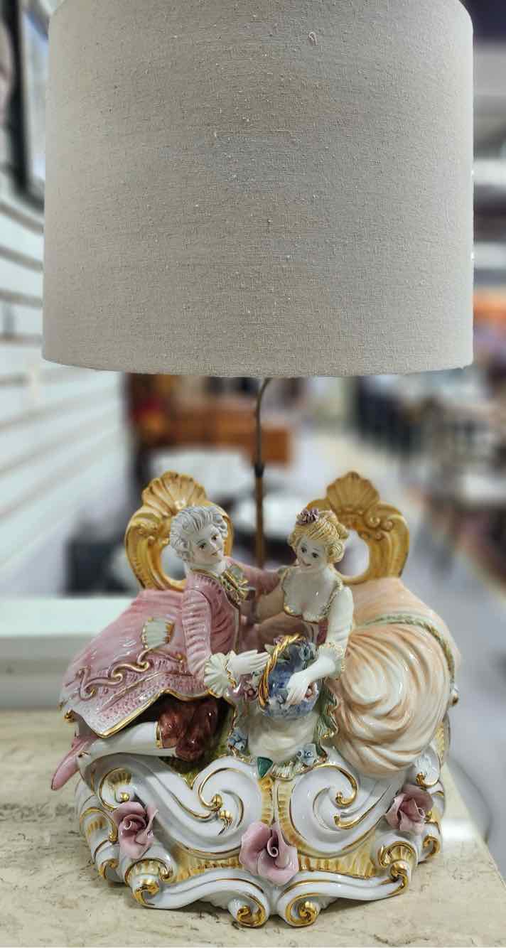 Pair of Capo Di Monte Lamps