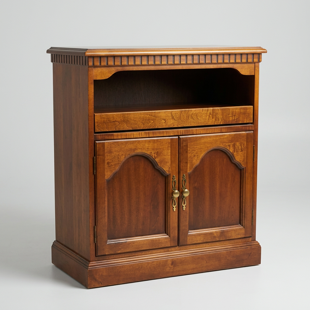 Vintage Wood Bar Cabinet