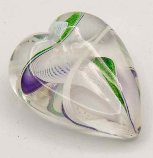 Malach Art Blown Glass Heart
