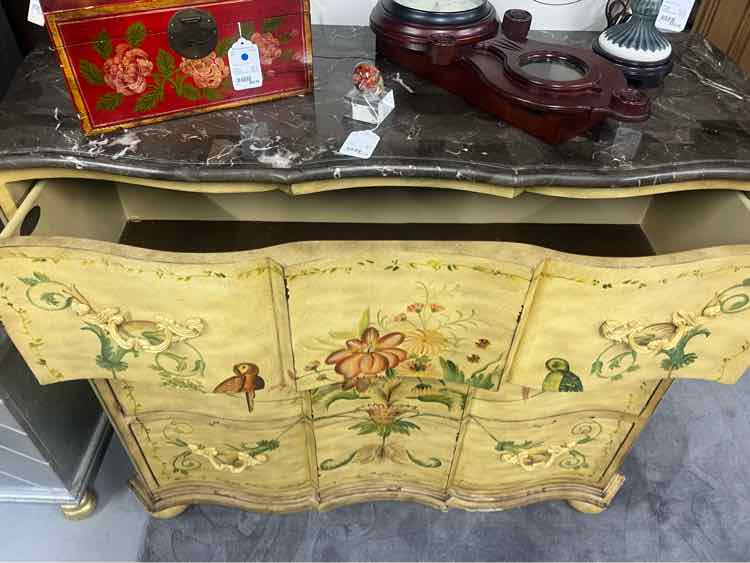 Yellow Stone Top 3 Drawer Chest