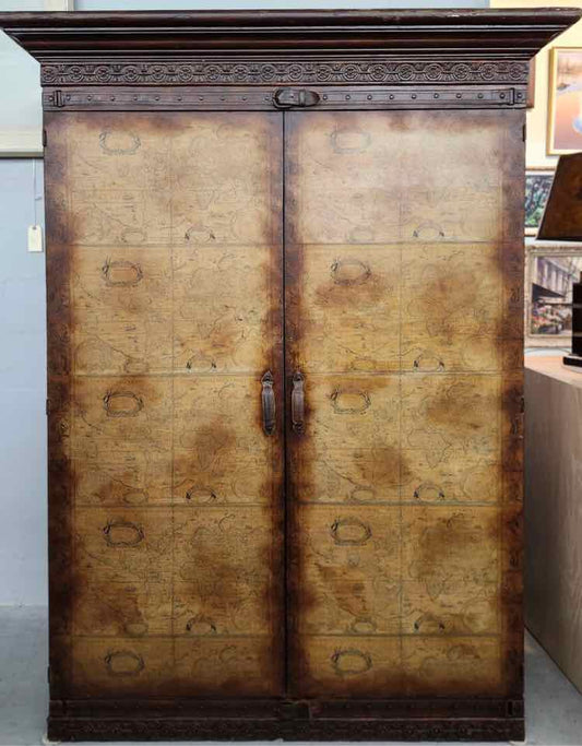Map Print Armoire
