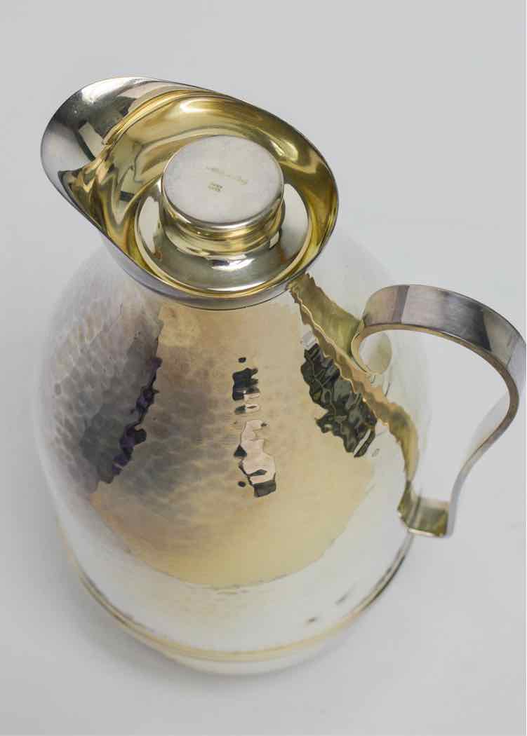 Silver Plated Hammered Pitcher