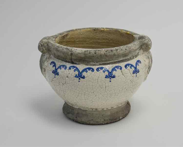 Antique French Faience Colander/Berry Bowl