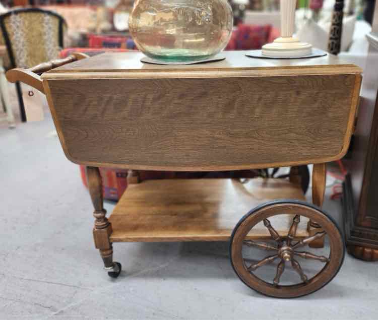 Drop Leaf Bar Cart