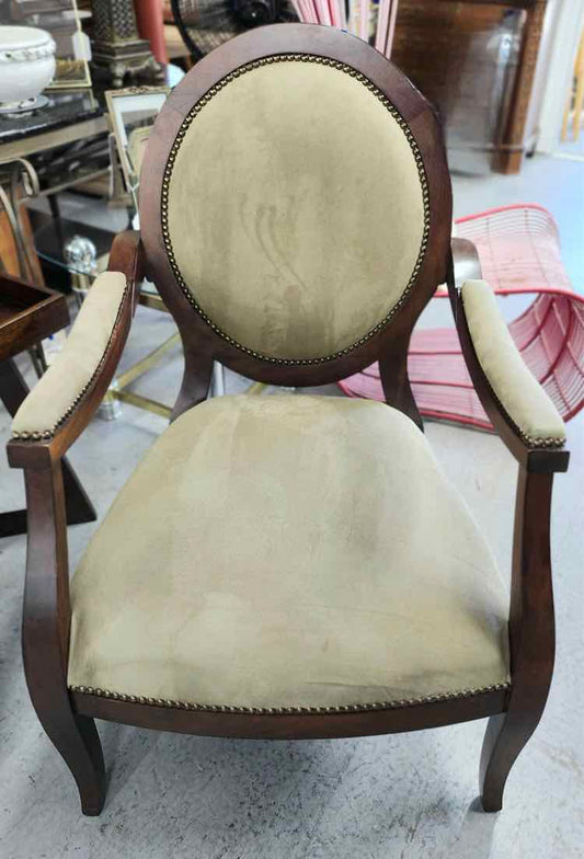 Single Wood Arm Chair
