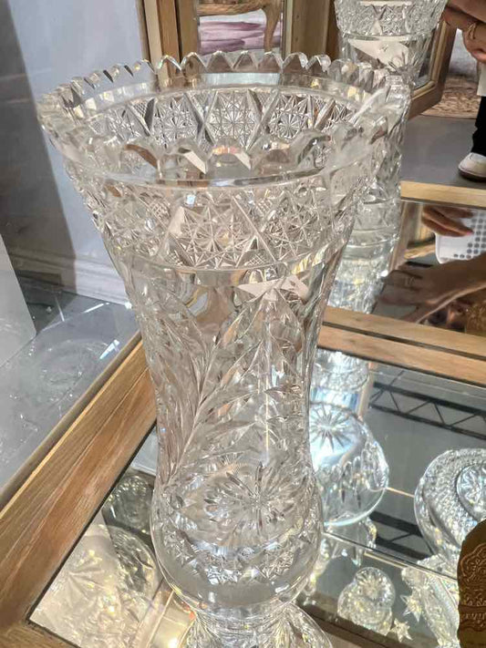 cut glass vase