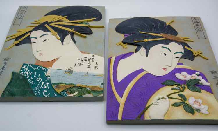 Asian Resin Art Hangings